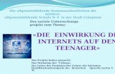 « Die   Einwirkung des Internets auf den Teenager »