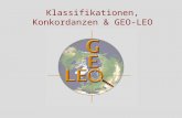 Klassifikationen, Konkordanzen & GEO-LEO