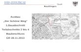 Ausbau „Der Schöne Weg“ Bauabschnitt Teilabschnitte 2 bis 4 Baubeschluss GR 28.11.2013