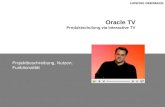 Oracle TV Produktschulung via interactive TV