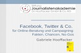 Facebook, Twitter & Co.  für Online-Beratung und Campaigning: Fakten, Chancen, No-Gos