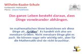 Wilhelm-Raabe-Schule  Fachbereich: Mathematik Thema:   Lineare Funktionen