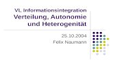 VL Informationsintegration Verteilung, Autonomie und Heterogenität