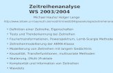 Zeitreihenanalyse WS 2003/2004