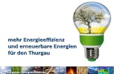 mehr Energieeffizienz  und erneuerbare Energien  für den Thurgau