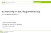 Einführung in die Programmierung Wintersemester 2011/12