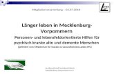 Länger leben in Mecklenburg-Vorpommern