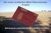 Ein neues arabisches Bibel-Übersetzungs-Projekt