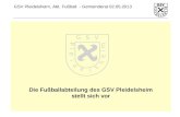 Die Fußballabteilung des GSV Pleidelsheim stellt sich vor