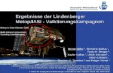 Ergebnisse der Lindenberger Metop/IASI - Validierungskampagnen
