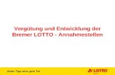 Vergütung und Entwicklung der Bremer LOTTO - Annahmestellen
