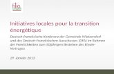 Initiatives locales pour la transition énergétique