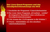 Das Lions-Quest-Programm und das Gewaltpräventionskonzept des WvS