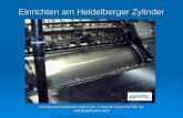 Einrichten am Heidelberger Zylinder