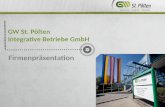GW St.  Pölten Integrative  Betriebe  GmbH