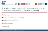 Kompetenznetzwerk für Angewandte und Transferorientierte Forschung  (KAT)