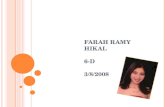FARAH RAMY HIKAL 6-D 3/8/2008