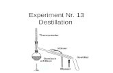 Experiment Nr.  13 Destillation