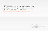 Koordinatensystemme in  Oracle Spatial