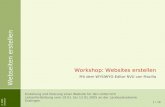Workshop: Websites erstellen Mit dem WYSIWYG-Editor NVU von Mozilla