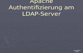 Apache Authentifizierung am LDAP-Server