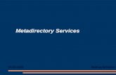 Metadirectory Services
