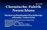 Chemische Fabrik Neuschloss Fächerverbindender/Fachübergreifender Unterricht