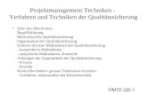 Projektmanagement Techniken -  Verfahren und Techniken der Qualitätssicherung