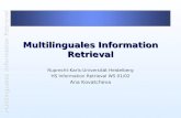Multilinguales Information Retrieval