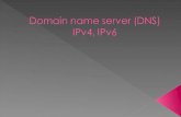 Domain name server (DNS) IPv4, IPv6