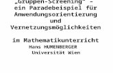 Hans HUMENBERGER   Universität Wien