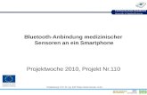 Bluetooth-Anbindung medizinischer  Sensoren an ein Smartphone