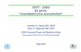 1977 - 2002 25 Jahre  “Unentbehrliche Arzneimittel”