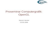 Proseminar Computergrafik: OpenGL