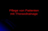 Pflege von Patienten mit Thoraxdrainage