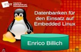 Datenbanken für den Einsatz auf Embedded Linux