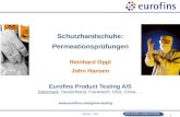 Schutzhandschuhe: Permeationsprüfungen Reinhard Oppl John Hansen Eurofins Product Testing A/S