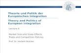 Theorie und Politik der  Europäischen Integration