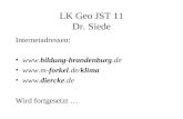 LK Geo JST 11 Dr. Siede