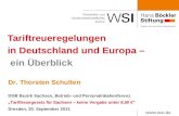 Tariftreueregelungen  in Deutschland und Europa –  ein Überblick