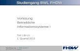 Studiengang BWL FHDW
