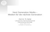 Next Generation Media – Medien für die nächste Generation