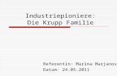 Industriepioniere: Die Krupp Familie