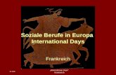 Soziale Berufe in Europa  International Days