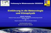 Einführung Meteorologie und Klimaphysik