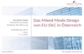 Das Mixed Mode Design von EU-SILC in  Österreich