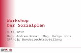 Workshop Der Sozialplan