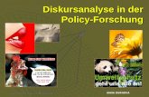Diskursanalyse in der Policy-Forschung