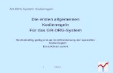 AR-DRG-System: Kodierregeln