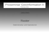 Proseminar Geoinformation II Thomas Artz